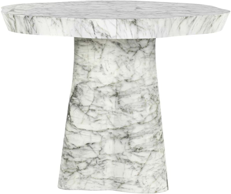 Outdoor Dining Table Rockyard White Marble Look 100cm by Richmond Interiors Outdoor Dining Table Rockyard White Marble Look 100cm by Richmond Interiors