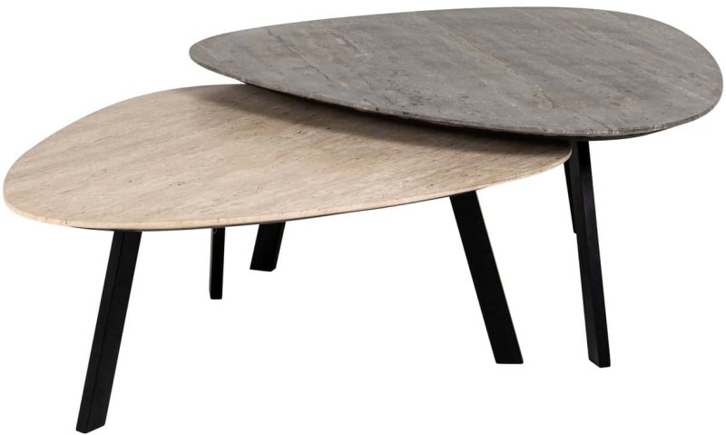 Coffee Table Spencer Beige (Set of 2) by Richmond Interiors Coffee Table Spencer Beige (Set of 2) by Richmond Interiors