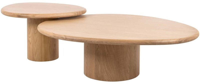 Coffee Table Oakley Natural Oak (Set of 2) by Richmond Interiors Coffee Table Oakley Natural Oak (Set of 2) by Richmond Interiors