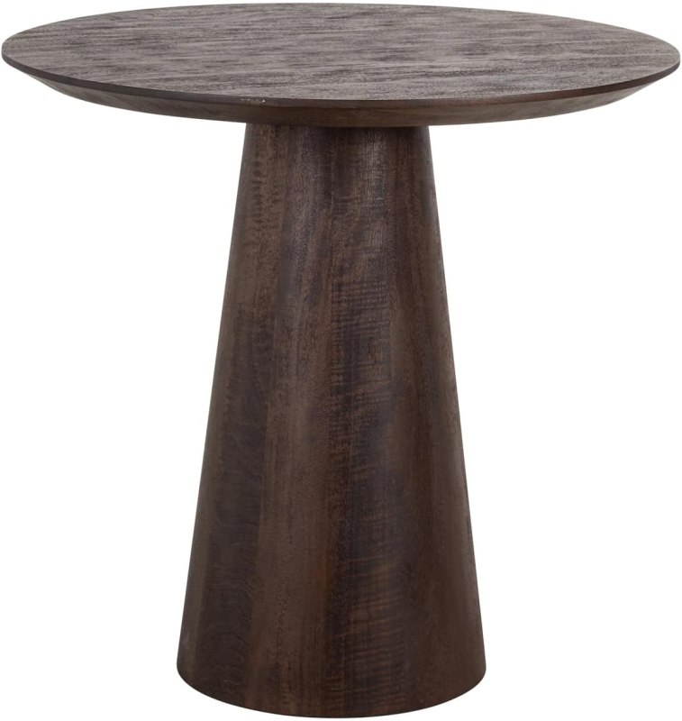 Willow 80cm Round Bistro Table (Dark Brown) by Richmond Interiors Willow 80cm Round Bistro Table (Dark Brown) by Richmond Interiors