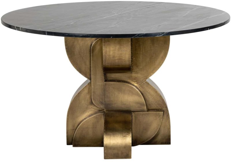 Dining Table Maddox Black/gold 130cm by Richmond Interiors Dining Table Maddox Black/gold 130cm by Richmond Interiors