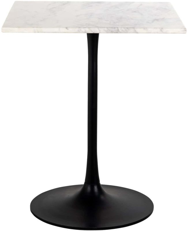 Carlten 65 x 65cm Bistro Table (Black / White) by Richmond Interiors Carlten 65 x 65cm Bistro Table (Black / White) by Richmond Interiors