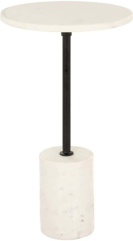 End Table Misty Black/white 30cm by Richmond Interiors End Table Misty Black/white 30cm by Richmond Interiors
