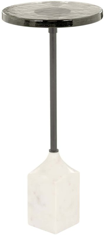 End Table Aurora White 27cm by Richmond Interiors End Table Aurora White 27cm by Richmond Interiors