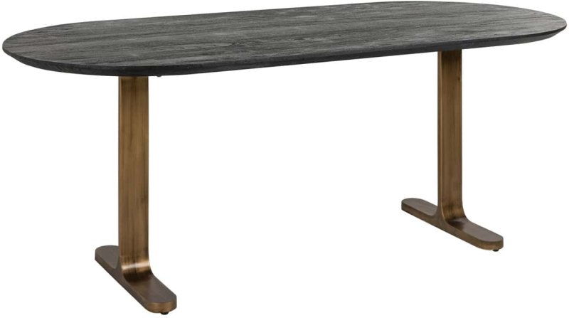 Dining Table Revelin Black/Gold 200 by Richmond Interiors Dining Table Revelin Black/Gold 200 by Richmond Interiors