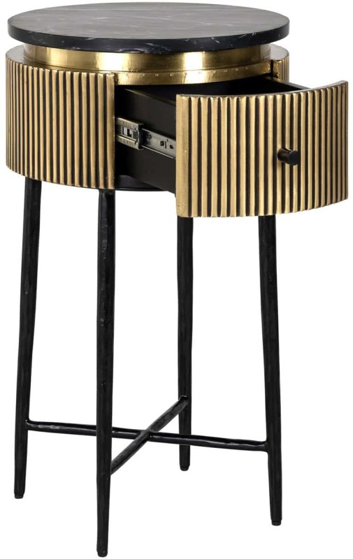 End Table Ironville Gold by Richmond Interiors End Table Ironville Gold by Richmond Interiors