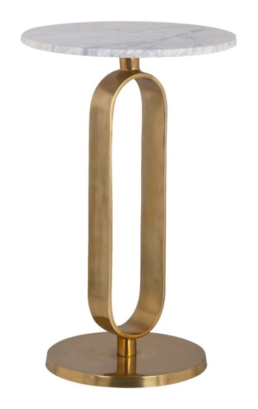 End Table Celine Brushed Gold by Richmond Interiors End Table Celine Brushed Gold by Richmond Interiors