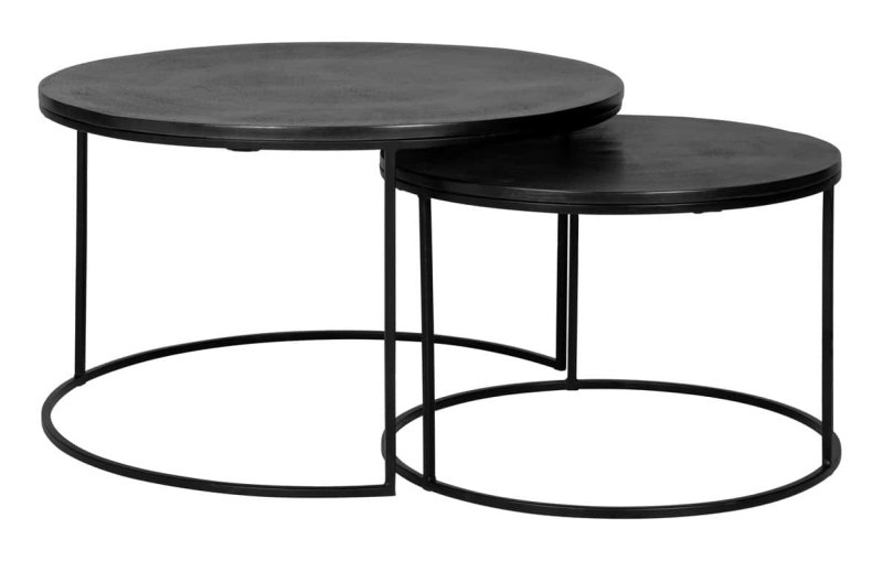 Bolder Coffee Table - Black (Set of 2) by Richmond Interiors Bolder Coffee Table - Black (Set of 2) by Richmond Interiors