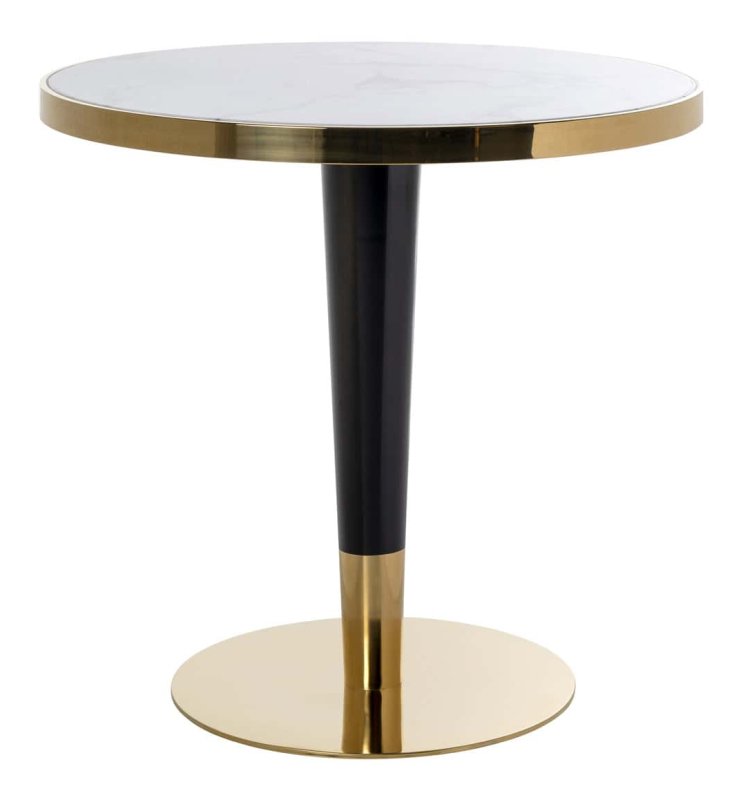 Osteria 80 x 80cm Bistro Table (Black / White) by Richmond Interiors Osteria 80 x 80cm Bistro Table (Black / White) by Richmond Interiors