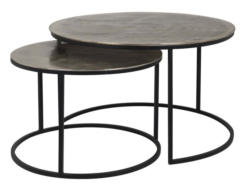 Asher Coffee Table - Champagne Gold (Set of 2) by Richmond Interiors Asher Coffee Table - Champagne Gold (Set of 2) by Richmond Interiors