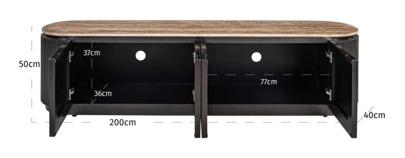 TV Cabinet Russo Ash Brown 4 Door by Richmond Interiors TV Cabinet Russo Ash Brown 4 Door by Richmond Interiors