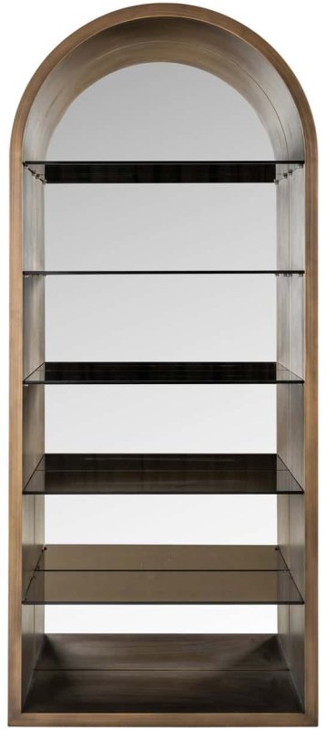 Display Cabinet Bowic Brushed Gold by Richmond Interiors Display Cabinet Bowic Brushed Gold by Richmond Interiors