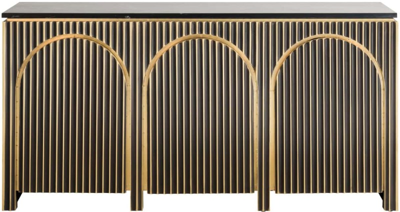 Sideboard Les Arcs Brushed Gold by Richmond Interiors Sideboard Les Arcs Brushed Gold by Richmond Interiors