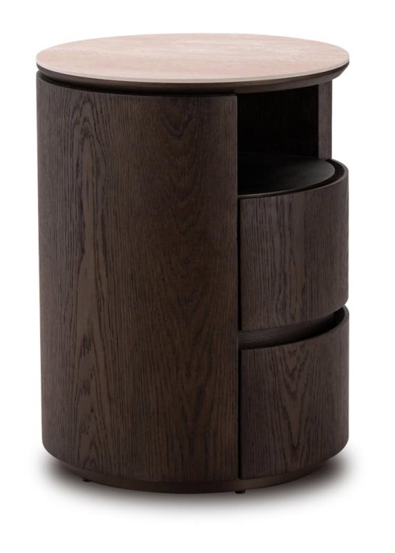 Nightstand Nando Brown 2 Drawer by Richmond Interiors Nightstand Nando Brown 2 Drawer by Richmond Interiors