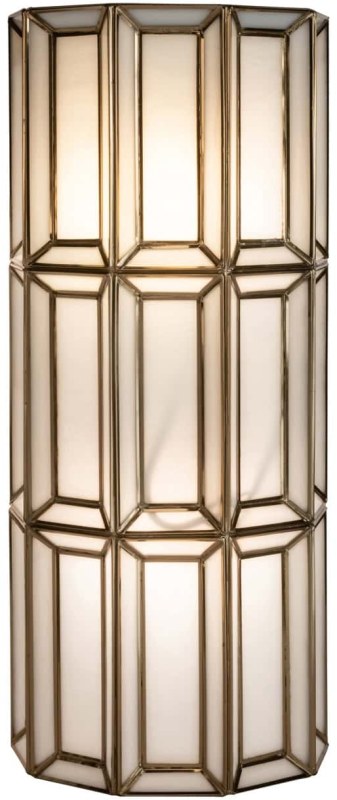 Wall Lamp Opal Brass Antique by Richmond Interiors Wall Lamp Opal Brass Antique by Richmond Interiors