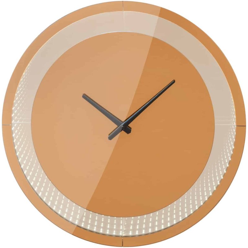 Wall Lamp Julia Brown - Led Clock by Richmond Interiors Wall Lamp Julia Brown - Led Clock by Richmond Interiors