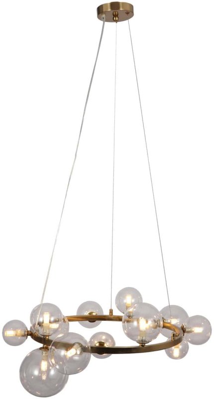 Chandelier Yosie Brushed Gold by Richmond Interiors Chandelier Yosie Brushed Gold by Richmond Interiors