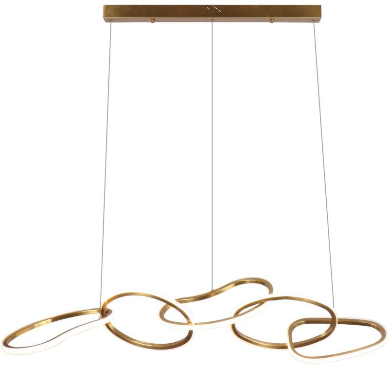 Chandelier Flyn Brushed Gold by Richmond Interiors Chandelier Flyn Brushed Gold by Richmond Interiors