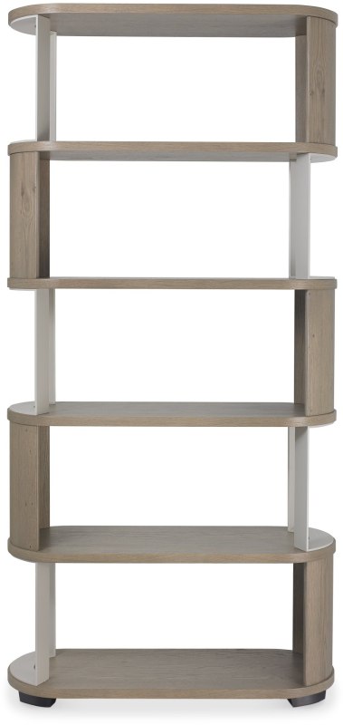 Duo Grey Oiled Oak Open Display Unit by Bentley Designs Duo Grey Oiled Oak Open Display Unit by Bentley Designs