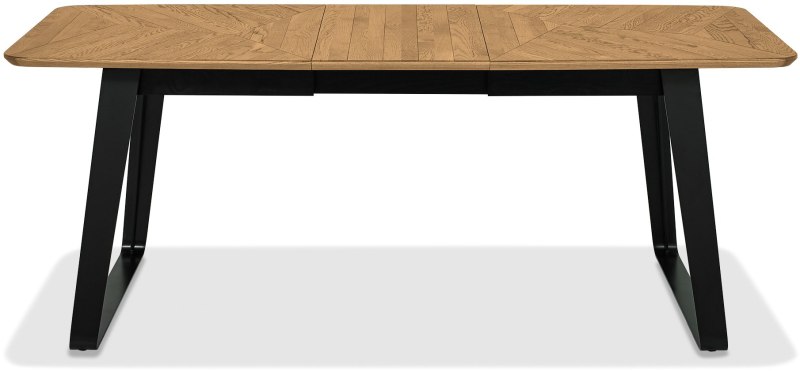 Emerson Rustic Oak and Peppercorn 4-6 Seater Extending Dining Table by Bentley Designs Emerson Rustic Oak and Peppercorn 4-6 Seater Extending Dining Table by Bentley Designs