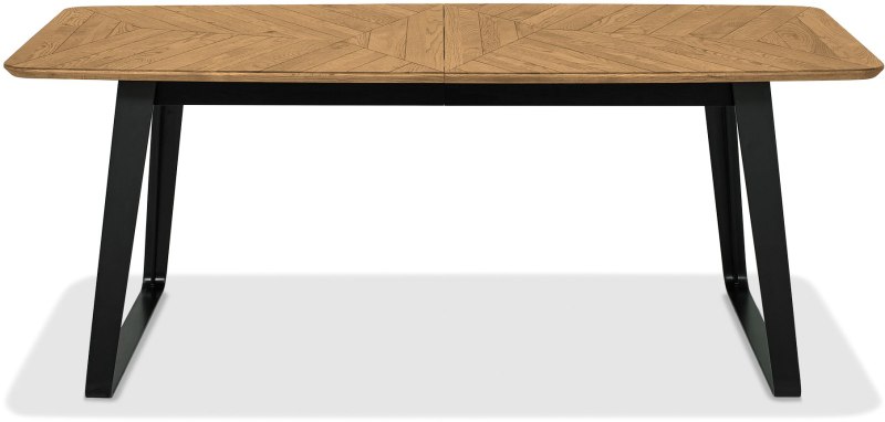 Emerson Rustic Oak and Peppercorn 6-8 Seater Extending Dining Table by Bentley Designs Emerson Rustic Oak and Peppercorn 6-8 Seater Extending Dining Table by Bentley Designs