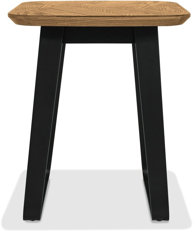Emerson Rustic Oak and Peppercorn Square Lamp Table by Bentley Designs Emerson Rustic Oak and Peppercorn Square Lamp Table by Bentley Designs
