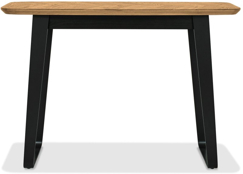 Emerson Rustic Oak and Peppercorn Console Table by Bentley Designs Emerson Rustic Oak and Peppercorn Console Table by Bentley Designs