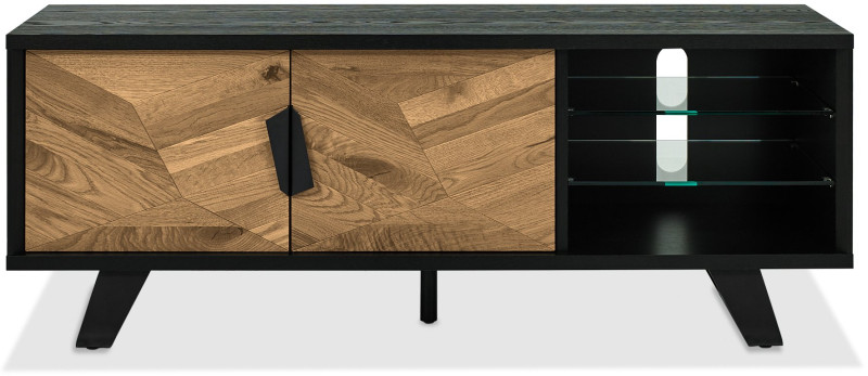 Emerson Rustic Oak and Peppercorn Media Unit by Bentley Designs Emerson Rustic Oak and Peppercorn Media Unit by Bentley Designs
