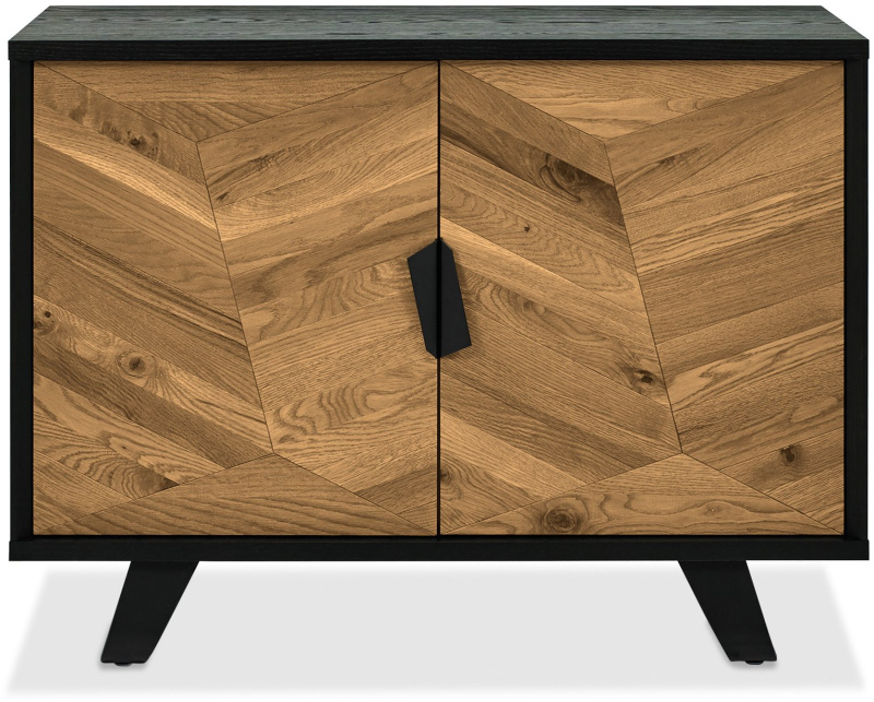 Emerson Rustic Oak and Peppercorn Narrow Sideboard by Bentley Designs Emerson Rustic Oak and Peppercorn Narrow Sideboard by Bentley Designs