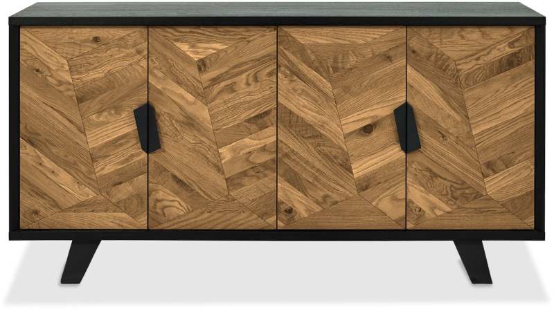 Emerson Rustic Oak and Peppercorn Wide Sideboard by Bentley Designs Emerson Rustic Oak and Peppercorn Wide Sideboard by Bentley Designs