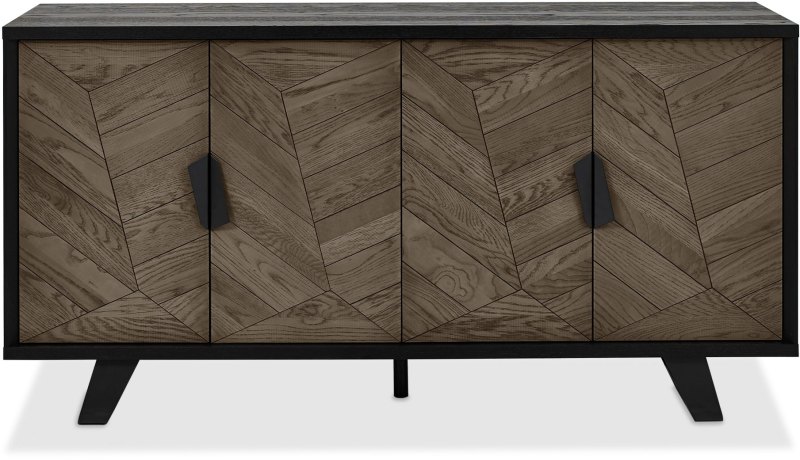 Emerson Weathered Oak and Peppercorn Wide Sideboard by Bentley Designs Emerson Weathered Oak and Peppercorn Wide Sideboard by Bentley Designs