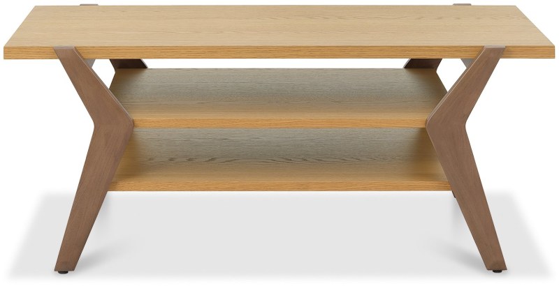 Kristen Oak and Light Weathered Oak Coffee Table by Bentley Designs Kristen Oak and Light Weathered Oak Coffee Table by Bentley Designs