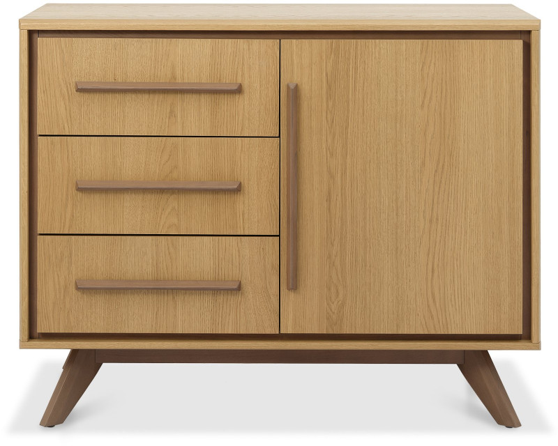 Kristen Oak and Light Weathered Oak Narrow Sideboard by Bentley Designs Kristen Oak and Light Weathered Oak Narrow Sideboard by Bentley Designs