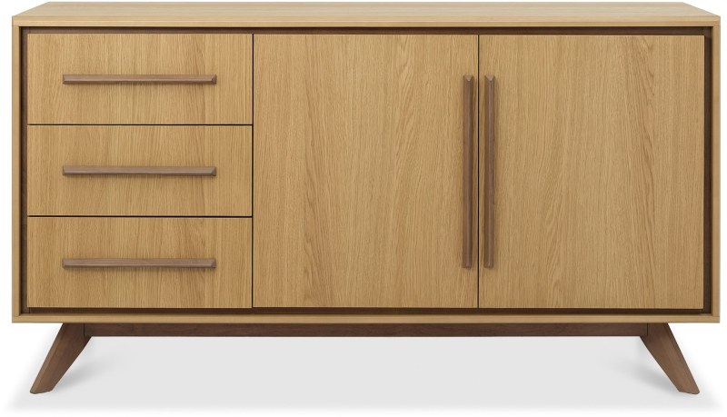Kristen Oak and Light Weathered Oak Wide Sideboard by Bentley Designs Kristen Oak and Light Weathered Oak Wide Sideboard by Bentley Designs