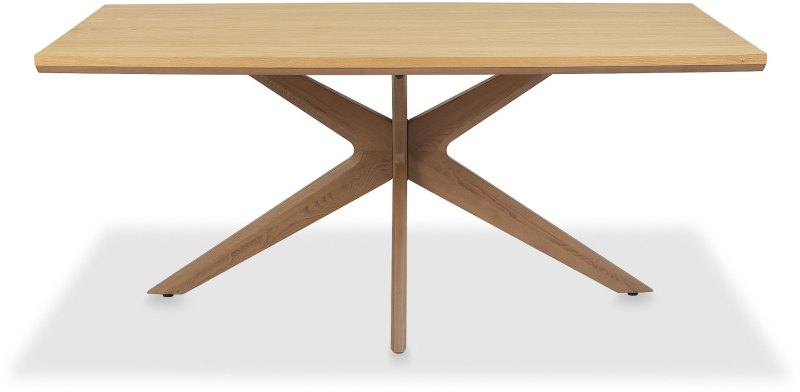 Kristen Oak and Light Weathered Oak 6 Seater Dining Table by Bentley Designs Kristen Oak and Light Weathered Oak 6 Seater Dining Table by Bentley Designs