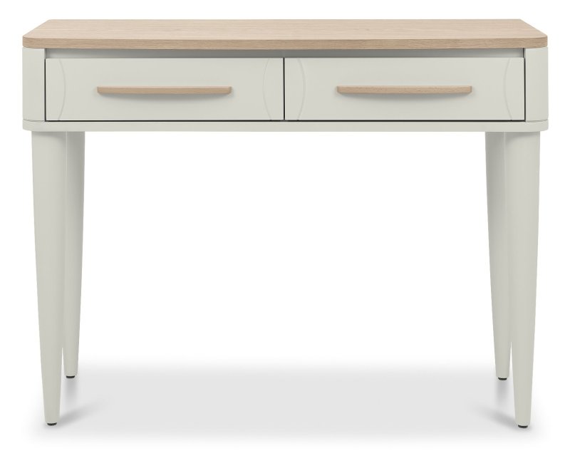 Larsen Scandi Oak and Soft Grey Console Table with Drawer by Bentley Designs Larsen Scandi Oak and Soft Grey Console Table with Drawer by Bentley Designs