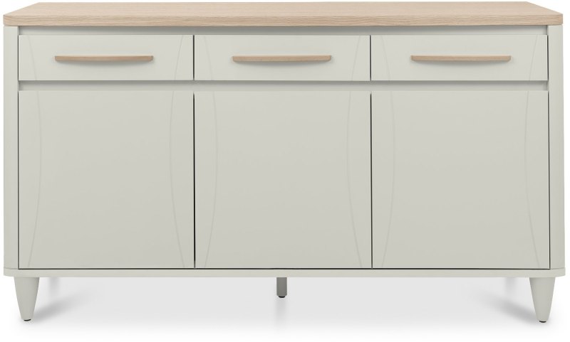 Larsen Scandi Oak and Soft Grey Wide Sideboard by Bentley Designs Larsen Scandi Oak and Soft Grey Wide Sideboard by Bentley Designs