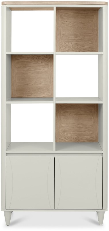 Larsen Scandi Oak and Soft Grey Display Unit by Bentley Designs Larsen Scandi Oak and Soft Grey Display Unit by Bentley Designs