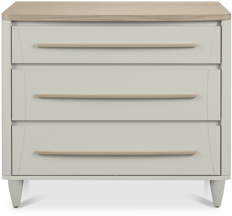 Larsen Scandi Oak and Soft Grey 3 Drawer Chest by Bentley Designs Larsen Scandi Oak and Soft Grey 3 Drawer Chest by Bentley Designs