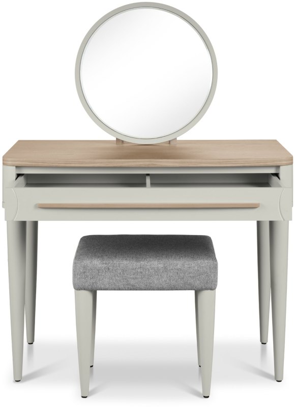 Larsen Scandi Oak and Soft Grey Dressing Table Set by Bentley Designs Larsen Scandi Oak and Soft Grey Dressing Table Set by Bentley Designs