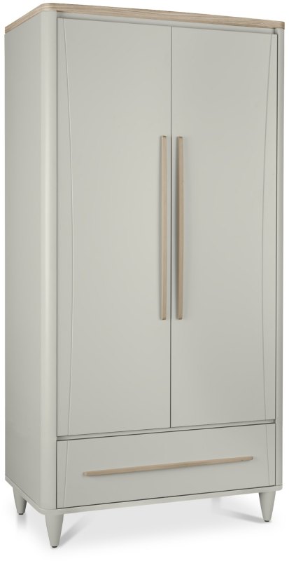 Larsen Scandi Oak and Soft Grey Double Wardrobe by Bentley Designs Larsen Scandi Oak and Soft Grey Double Wardrobe by Bentley Designs