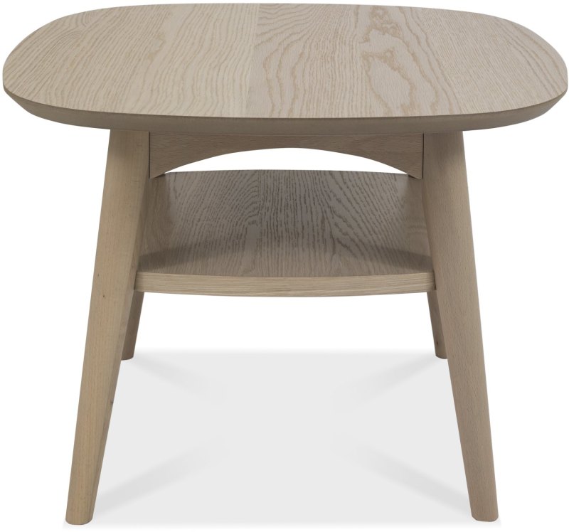 Dansk Scandi Oak Lamp Table with Shelf by Bentley Designs Dansk Scandi Oak Lamp Table with Shelf by Bentley Designs