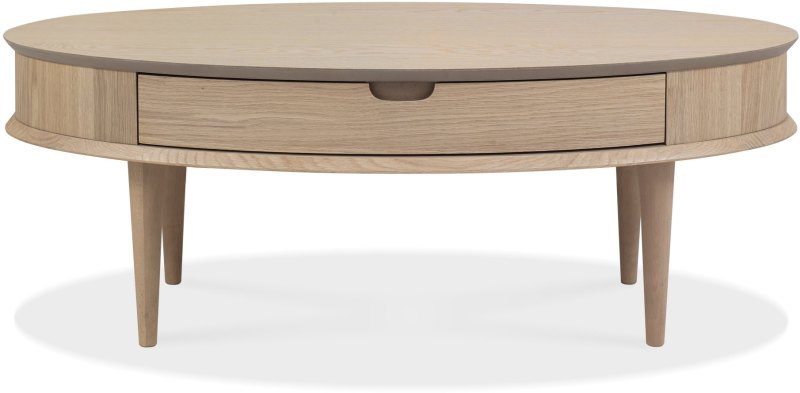 Dansk Scandi Oak Coffee Table with Drawer by Bentley Designs Dansk Scandi Oak Coffee Table with Drawer by Bentley Designs