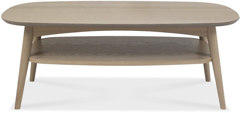 Dansk Scandi Oak Coffee Table with Shelf by Bentley Designs Dansk Scandi Oak Coffee Table with Shelf by Bentley Designs