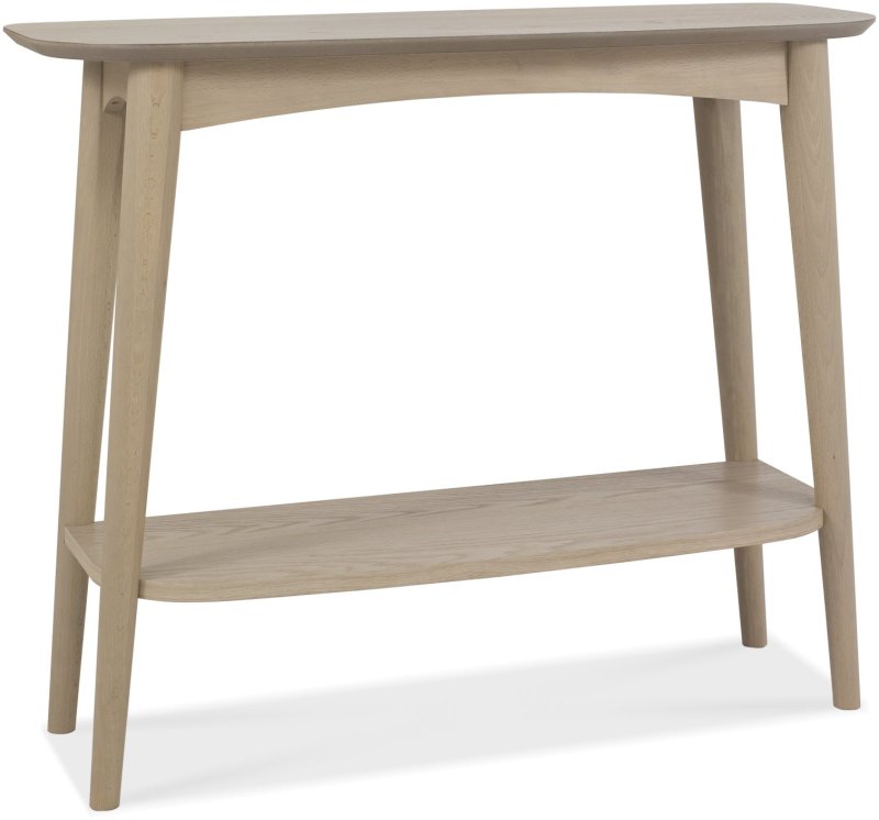 Dansk Scandi Oak Console with Shelf by Bentley Designs Dansk Scandi Oak Console with Shelf by Bentley Designs