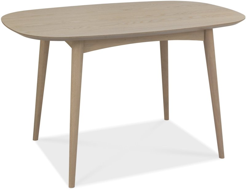 Dansk Scandi Oak 4 Seater Table and 4 Veneer Back Chairs - Cold Steel Fabric Dansk Scandi Oak 4 Seater Table and 4 Veneer Back Chairs - Cold Steel Fabric