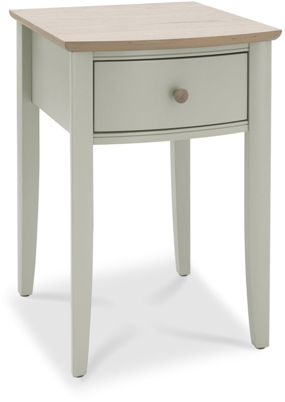 Whitby Scandi Oak and Soft Grey 1 Drawer Bedside Table by Bentley Designs Whitby Scandi Oak and Soft Grey 1 Drawer Bedside Table by Bentley Designs