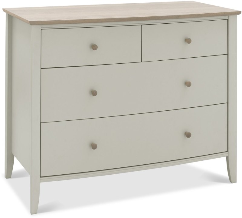 Whitby Scandi Oak and Soft Grey 2+2 Drawer Chest by Bentley Designs Whitby Scandi Oak and Soft Grey 2+2 Drawer Chest by Bentley Designs