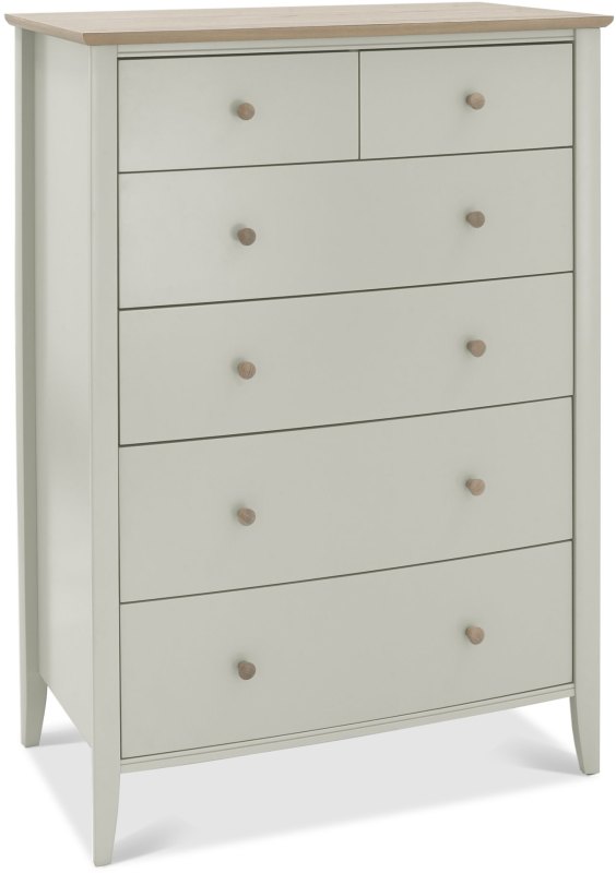 Whitby Scandi Oak and Soft Grey 4+2 Drawer Chest by Bentley Designs Whitby Scandi Oak and Soft Grey 4+2 Drawer Chest by Bentley Designs