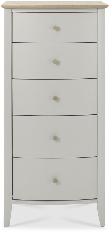 Whitby Scandi Oak and Warm Grey 5 Drawer Chest by Bentley Designs Whitby Scandi Oak and Warm Grey 5 Drawer Chest by Bentley Designs